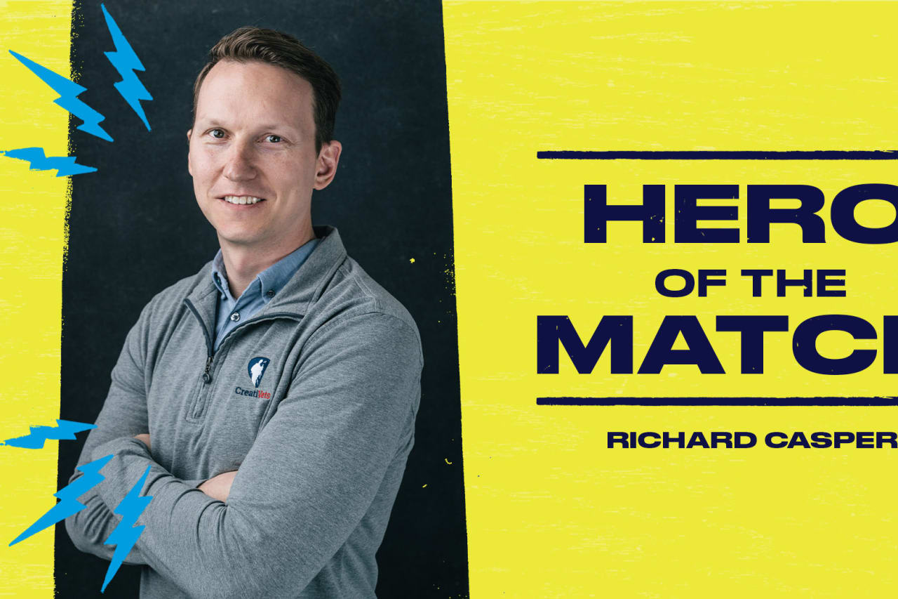 Richard Casper is a United States Marine Veteran, Purple Heart recipient, and the co-founder and Executive Director of CreatiVets, a non-profit that provides art, music, and writing programs for wounded veterans with post-traumatic stress and traumatic brain injuries. Richard was named a CNN Hero in 2022 and one of TIME magazine's Next Generation Leaders in 2017.